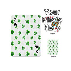 Leaf Green White Playing Cards 54 (mini) 
