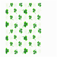 Leaf Green White Small Garden Flag (two Sides) by Mariart