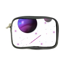 Space Transparent Purple Moon Star Coin Purse by Mariart