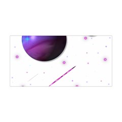 Space Transparent Purple Moon Star Yoga Headband by Mariart