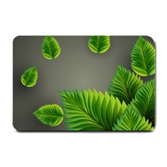 Leaf Green Grey Small Doormat 