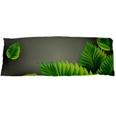 Leaf Green Grey Body Pillow Case Dakimakura (two Sides)