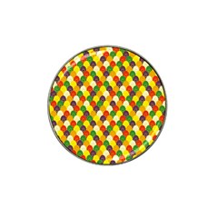 Flower Floral Sunflower Color Rainbow Yellow Purple Red Green Hat Clip Ball Marker (4 Pack) by Mariart