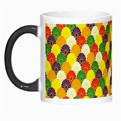 Flower Floral Sunflower Color Rainbow Yellow Purple Red Green Morph Mugs