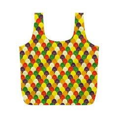 Flower Floral Sunflower Color Rainbow Yellow Purple Red Green Full Print Recycle Bags (m)  by Mariart