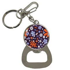 Bright Colorful Busy Large Retro Floral Flowers Pattern Wallpaper Background Button Necklaces