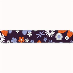 Bright Colorful Busy Large Retro Floral Flowers Pattern Wallpaper Background Small Bar Mats