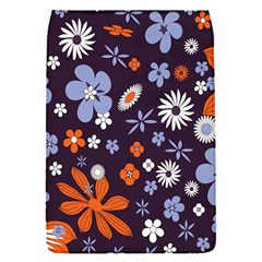 Bright Colorful Busy Large Retro Floral Flowers Pattern Wallpaper Background Flap Covers (S) 