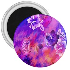 Littie Birdie Abstract Design Artwork 3  Magnets by Nexatart