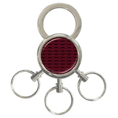 Repeated Tapestry Pattern Abstract Repetition 3-ring Key Chains by Nexatart