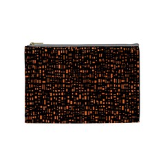 Brown Box Background Pattern Cosmetic Bag (medium)  by Nexatart