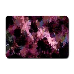 Grunge Purple Abstract Texture Small Doormat  by Nexatart