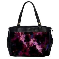 Grunge Purple Abstract Texture Office Handbags