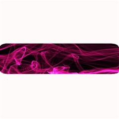 Abstract Pink Smoke On A Black Background Large Bar Mats by Nexatart