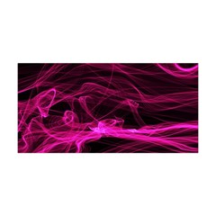 Abstract Pink Smoke On A Black Background Yoga Headband by Nexatart