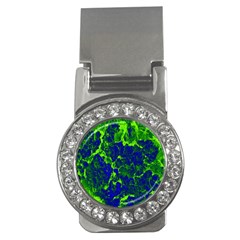 Abstract Green And Blue Background Money Clips (CZ) 