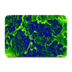 Abstract Green And Blue Background Plate Mats by Nexatart