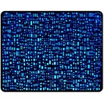 Blue Box Background Pattern Double Sided Fleece Blanket (Medium)  58.8 x47.4  Blanket Front