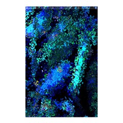 Underwater Abstract Seamless Pattern Of Blues And Elongated Shapes Shower Curtain 48  X 72  (small)  by Nexatart