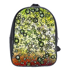 Chaos Background Other Abstract And Chaotic Patterns School Bags (xl)  by Nexatart