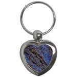 Cracked Mud And Sand Abstract Key Chains (Heart)  Front