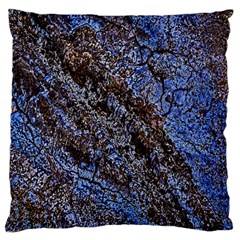 Cracked Mud And Sand Abstract Large Cushion Case (one Side) by Nexatart