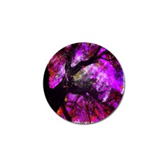 Pink Abstract Tree Golf Ball Marker (4 Pack) by Nexatart