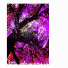 Pink Abstract Tree Small Garden Flag (two Sides) by Nexatart