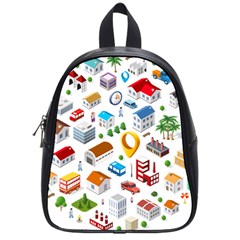 Urban Pattern  School Bags (small) 