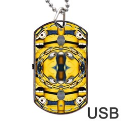 Minions Feedback 3d Effect   Dog Tag Usb Flash (two Sides) by 3Dbjvprojats