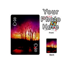 Fall Forest Background Playing Cards 54 (Mini) 