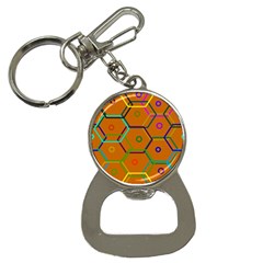 Color Bee Hive Color Bee Hive Pattern Button Necklaces by Nexatart