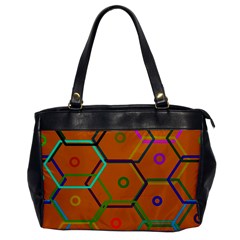 Color Bee Hive Color Bee Hive Pattern Office Handbags