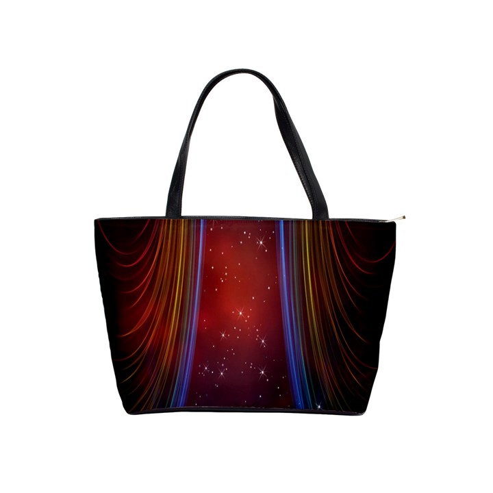 Bright Background With Stars And Air Curtains Shoulder Handbags