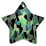 Wallpaper Background With Lighted Pattern Ornament (Star) Front