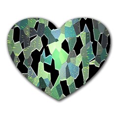 Wallpaper Background With Lighted Pattern Heart Mousepads