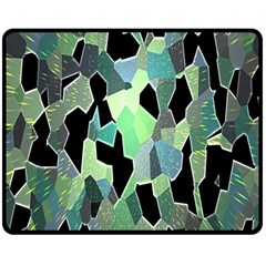 Wallpaper Background With Lighted Pattern Double Sided Fleece Blanket (medium)  by Nexatart