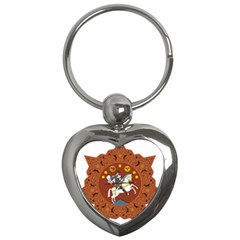 Coat Of Arms Of The Democratic Republic Of Georgia (1918-1921, 1990-2004) Key Chains (heart)  by abbeyz71