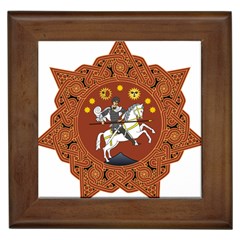 Coat Of Arms Of Republic Of Georgia (1918-1921, 1990-2004) Framed Tiles