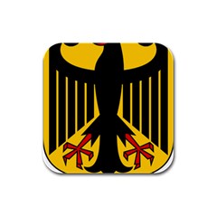 Coat of Arms of Germany Rubber Square Coaster (4 pack) 