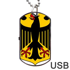 Coat of Arms of Germany Dog Tag USB Flash (Two Sides)