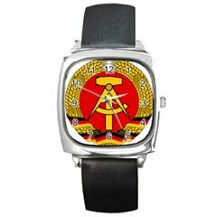 National Emblem Of East Germany  Square Metal Watch by abbeyz71