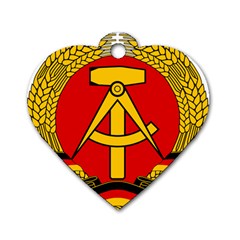 National Emblem Of East Germany  Dog Tag Heart (one Side) by abbeyz71