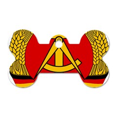 National Emblem Of East Germany  Dog Tag Bone (one Side) by abbeyz71