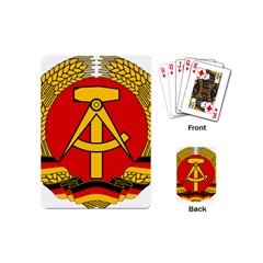 National Emblem Of East Germany  Playing Cards (mini)  by abbeyz71