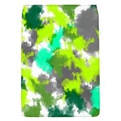 Abstract Watercolor Background Wallpaper Of Watercolor Splashes Green Hues Flap Covers (s)  by Nexatart