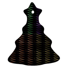 Multicolor Pattern Digital Computer Graphic Christmas Tree Ornament (two Sides) by Nexatart