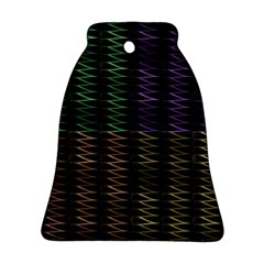 Multicolor Pattern Digital Computer Graphic Bell Ornament (two Sides)