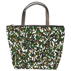 Camouflaged Seamless Pattern Abstract Bucket Bags