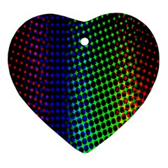 Digitally Created Halftone Dots Abstract Background Design Ornament (heart)